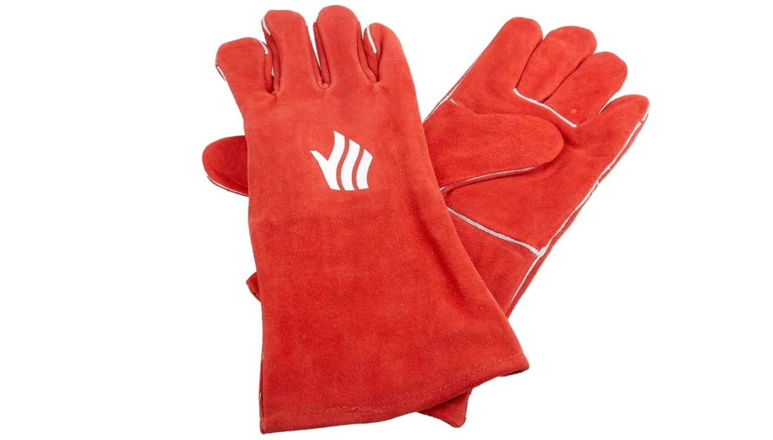 Red Leather Welding Gloves The Clay Cellar
