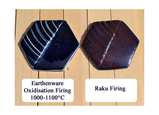 Raku Blue & Gold (Raku / Earthenware Glaze)